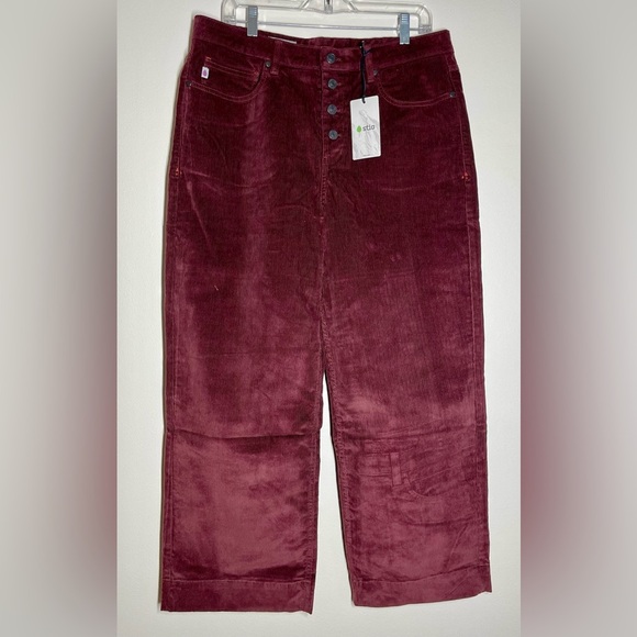 Stio | Rivet Wide Leg Cord | Cropped Pant | Button Fly | Women’s 14 R - Picture 3 of 7